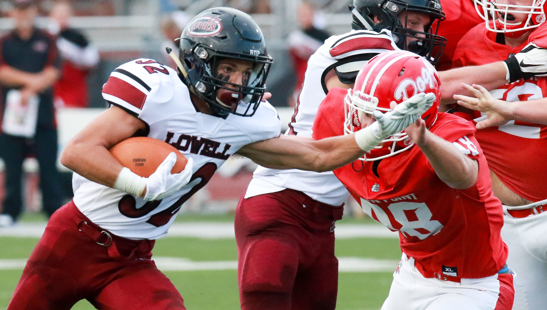 Tyler Wildman, Lowell, football